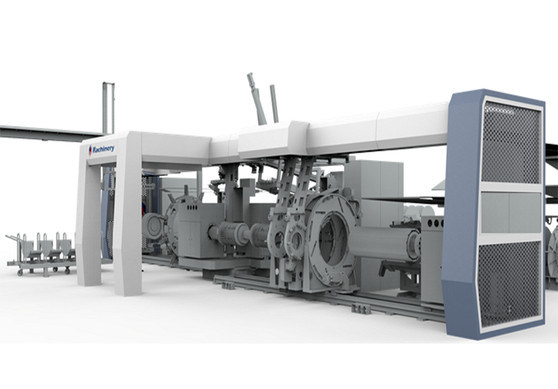 All-steel one-shot forming machine